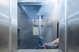 Pulverapplikation bei V-ZUG